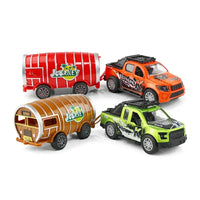 HKM-601939 Die Cast Pull Back Car Toy with Gear Box - 1:36 Scale, 2 Color Options, Ages 5-7