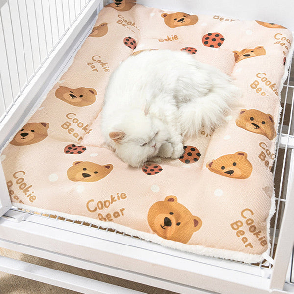 HKM-6020669 Breathable Cotton Pet Mat for Dogs - Summer Cooling & Winter Warmth, Multiple Sizes Available