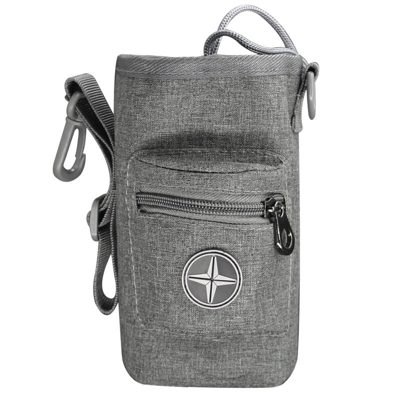 HKM-6021053 Multifunctional Oxford Cloth Pet Training Snack Bag - Dark Grey, Dark Blue, Denim Blue, Coral Powder, Soft Waist Satchel