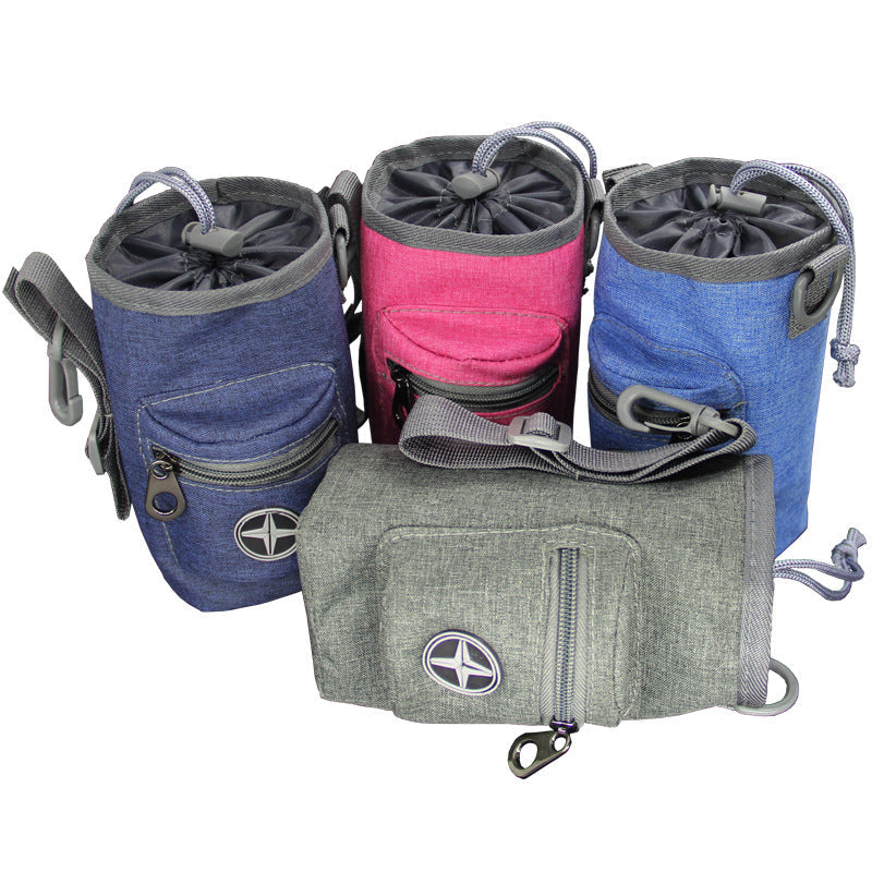 HKM-6021053 Multifunctional Oxford Cloth Pet Training Snack Bag - Dark Grey, Dark Blue, Denim Blue, Coral Powder, Soft Waist Satchel