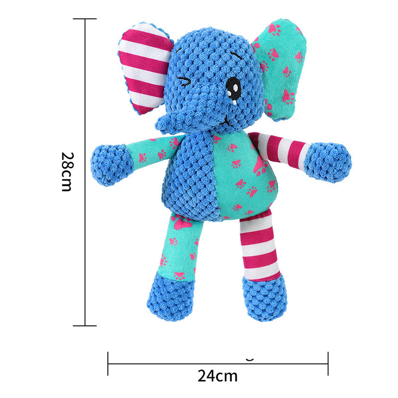 HKM-6022077 Interactive Dog Toy for Aggressive Chewers - Squeaky Plush Grinding Teeth Chewing and Fetch Toy