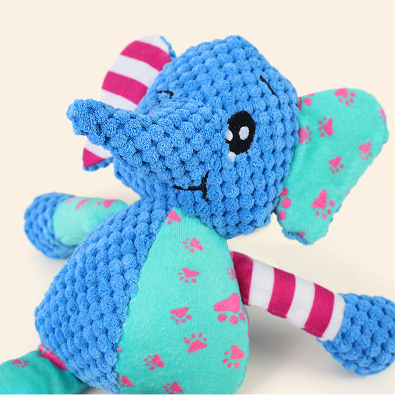 HKM-6022077 Interactive Dog Toy for Aggressive Chewers - Squeaky Plush Grinding Teeth Chewing and Fetch Toy
