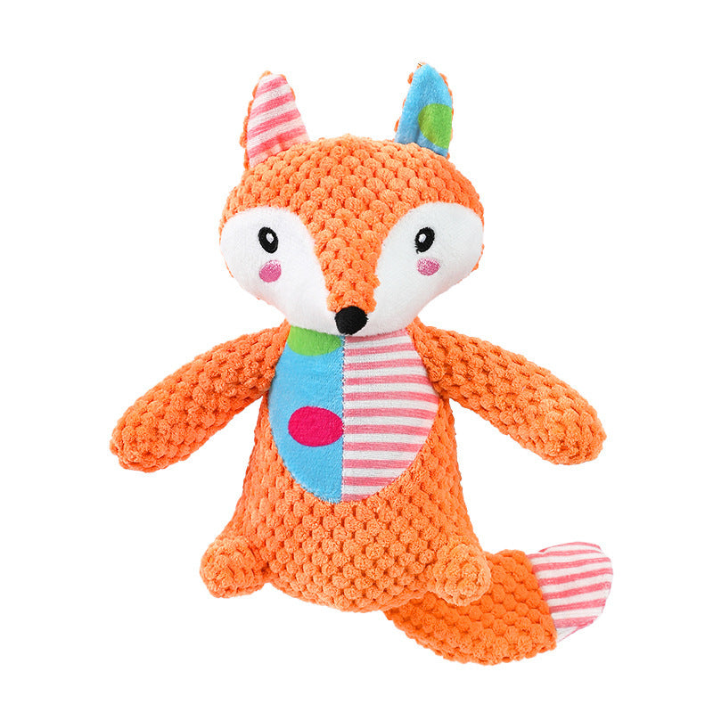 HKM-6022077 Interactive Dog Toy for Aggressive Chewers - Squeaky Plush Grinding Teeth Chewing and Fetch Toy
