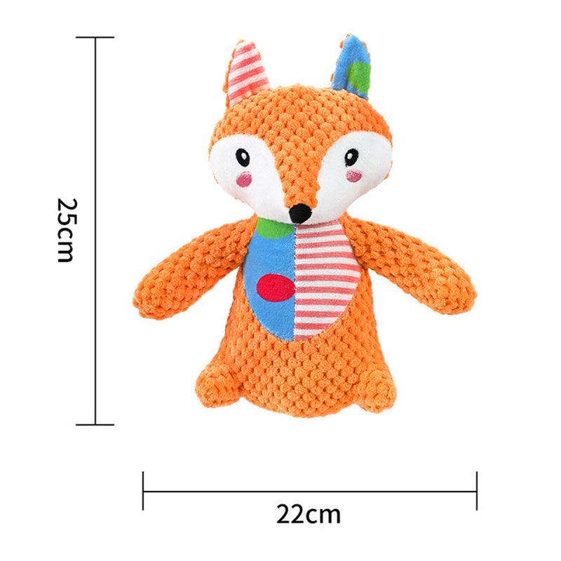 HKM-6022077 Interactive Dog Toy for Aggressive Chewers - Squeaky Plush Grinding Teeth Chewing and Fetch Toy