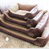 HKM-6022845 Washable Teddy Dog Nest Pad for Golden Retrievers - Comfortable Corn Velvet & Suede Design
