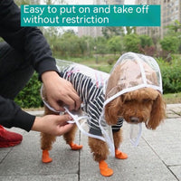HKM-6022973 Durable Plastic Pet Raincoat for Small Dogs