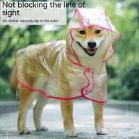 HKM-6022973 Durable Plastic Pet Raincoat for Small Dogs