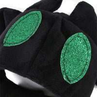 HKM-6023613 Black Bat Hat for Cats - Wool Cartoon Headdress for Pet Dress Up