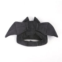 HKM-6023613 Black Bat Hat for Cats - Wool Cartoon Headdress for Pet Dress Up