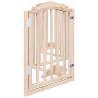 HKM-6023869 Foldable 6-Piece Dog Gate with Door, Durable Poplar Wood, 300 cm Length