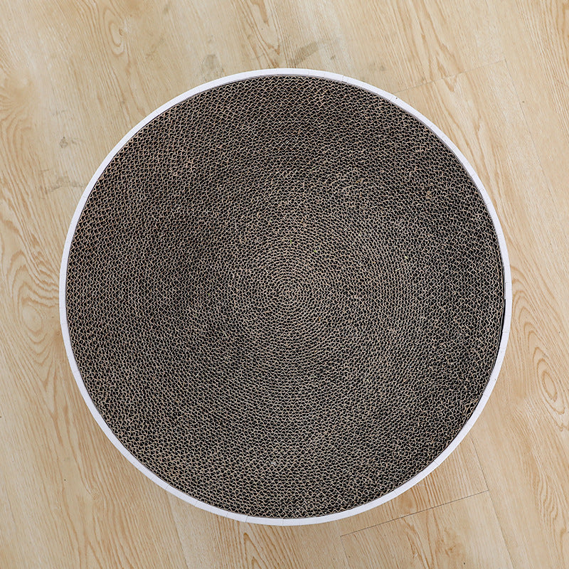 HKM-6024765 Disc Cat Scratching Board - White Panda, Corrugated Paper, 38.5x38.5x11cm