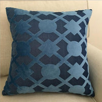HKM-602515 Soft Flannel Cushion Cover with Invisible Zipper - Stylish Decor Throw Pillow