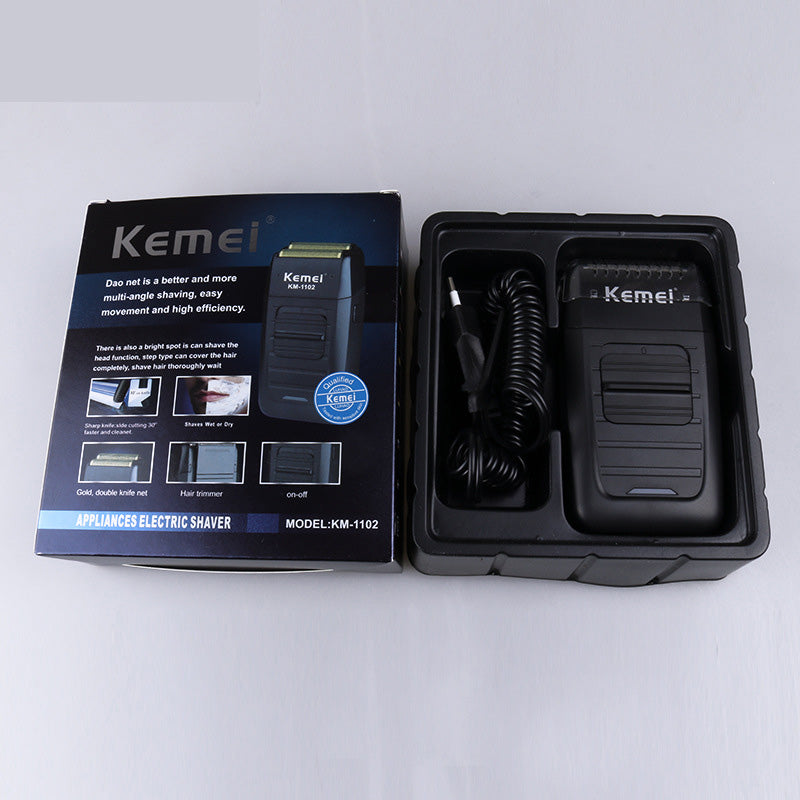 HKM-602643 Rechargeable Electric Shaver with Strong Power for Men - Model KM-1102