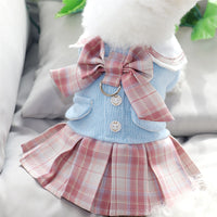 HKM-6026941 Princess Skirt Dog Clothing in Purple and Pink - Polyester Material, Sizes XS to XL