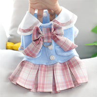 HKM-6026941 Princess Skirt Dog Clothing in Purple and Pink - Polyester Material, Sizes XS to XL