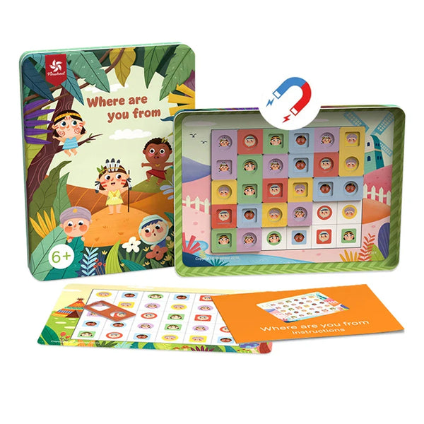 HKM-602707 Magnetic Color and Shape Matching Puzzle Board for Early Childhood Cognitive Development