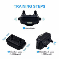 HKM-6027837 Rechargeable Waterproof Dog Bark Control Device with Adjustable Vibration and Shock Settings