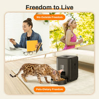 HKM-6028349 Automatic Pet Feeder with Intelligent Timing and Remote Control for Cats