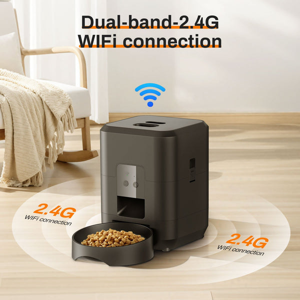HKM-6028349 Automatic Pet Feeder with Intelligent Timing and Remote Control for Cats