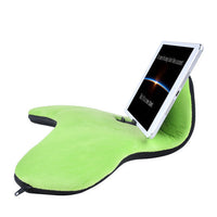 HKM-602835 Reading Pillow with Lazy Bracket and Mobile Phone Clip, Handcrafted Flannel and Woolen Fabric