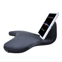 HKM-602835 Reading Pillow with Lazy Bracket and Mobile Phone Clip, Handcrafted Flannel and Woolen Fabric