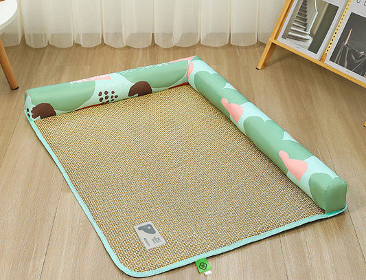 HKM-6028605 Cool Vine Mat Ice Cushion for Pets - Geometric, Cartoon Designs, Multiple Sizes Available