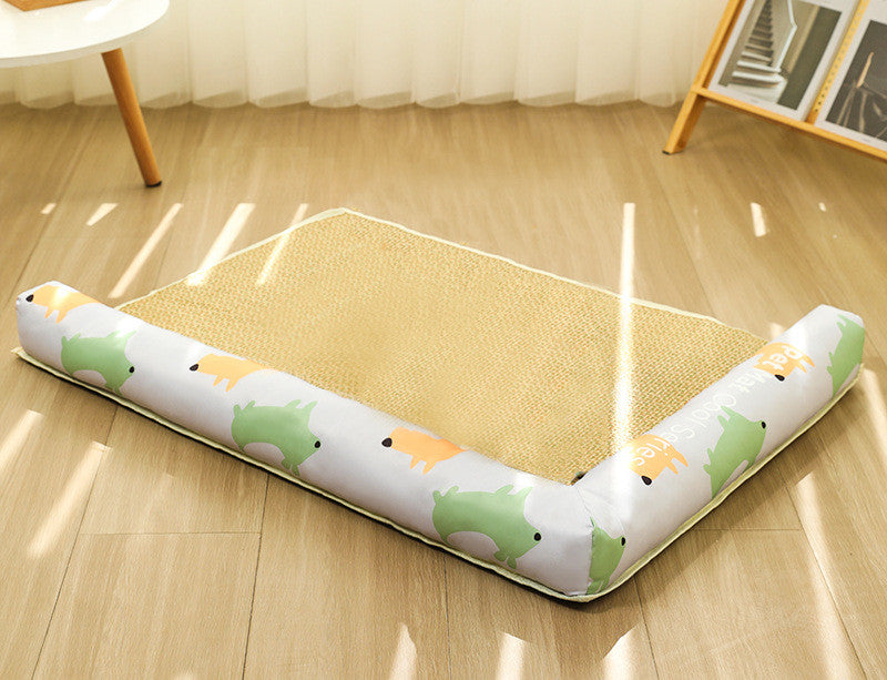 HKM-6028605 Cool Vine Mat Ice Cushion for Pets - Geometric, Cartoon Designs, Multiple Sizes Available