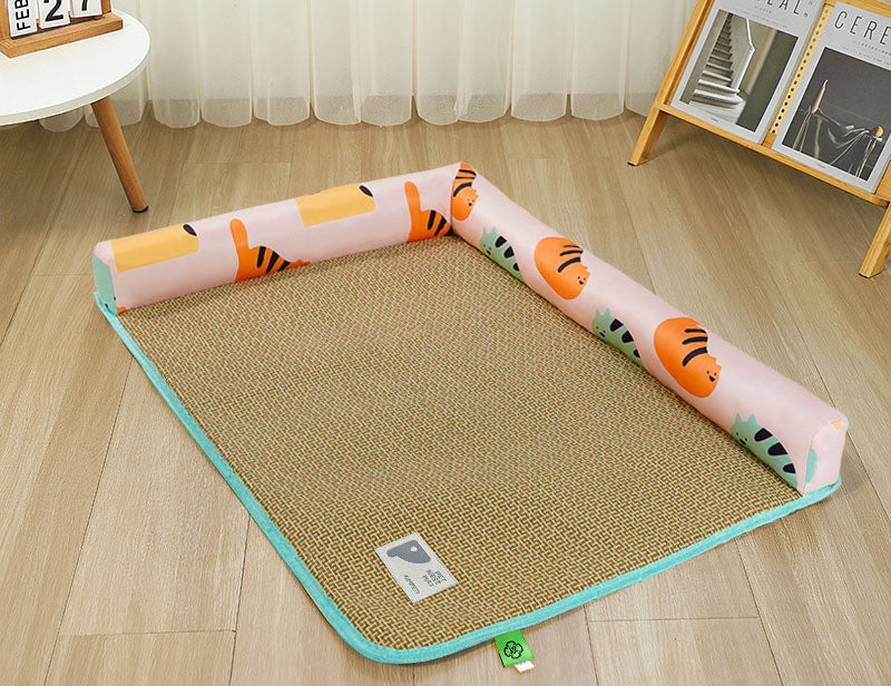 HKM-6028605 Cool Vine Mat Ice Cushion for Pets - Geometric, Cartoon Designs, Multiple Sizes Available