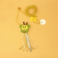 HKM-6029373 Feather and Bug Themed Cat Teaser Stick for Interactive Play