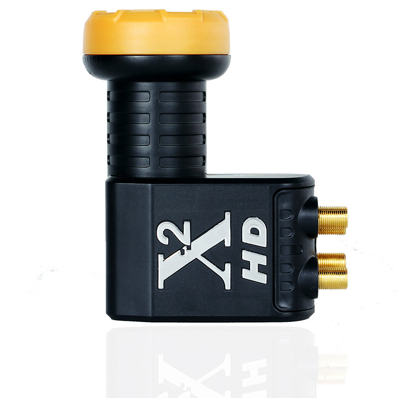 HKM-602963 Universal Ku Band Quad LNB for Satellite TV Receiver - Linear Polarized, HDTV Compliant, Superior Noise Performance