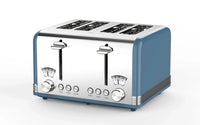 HKM-603027 4-Slice Automatic Pop-Up Toaster with Electroplated Design for Home Use