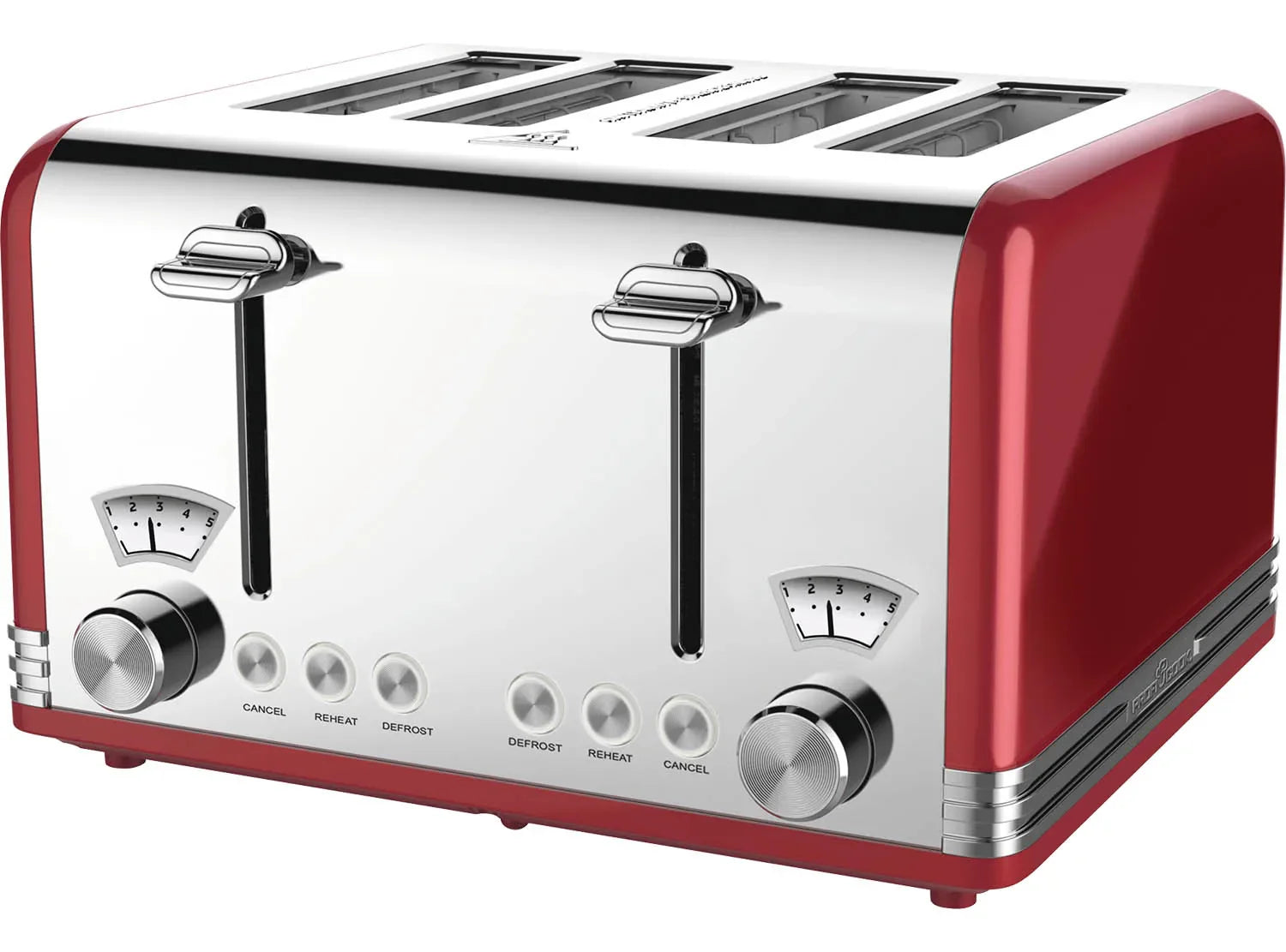 HKM-603027 4-Slice Automatic Pop-Up Toaster with Electroplated Design for Home Use