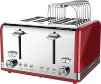 HKM-603027 4-Slice Automatic Pop-Up Toaster with Electroplated Design for Home Use