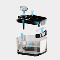 HKM-6030397 Automatic Circulating Filtration Pet Water Fountain - Large Capacity for Dogs and Cats