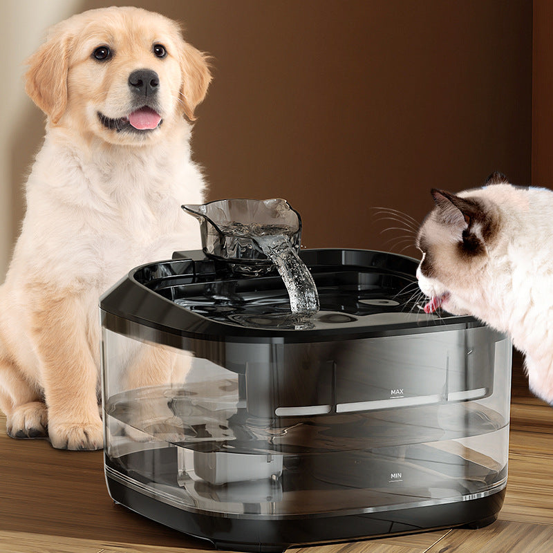 HKM-6030397 Automatic Circulating Filtration Pet Water Fountain - Large Capacity for Dogs and Cats
