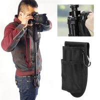 HKM-603155 Monopod Waist Bag with Waterproof Nylon, Dual-Layer Storage, and Convenient Hook & Loop Attachment