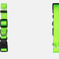 HKM-6032317 Soft Nylon Pet Collar for Dogs and Cats - Adjustable Neck Size with Durable Plastic Buckle and Neoprene Lining