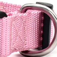 HKM-6032317 Soft Nylon Pet Collar for Dogs and Cats - Adjustable Neck Size with Durable Plastic Buckle and Neoprene Lining