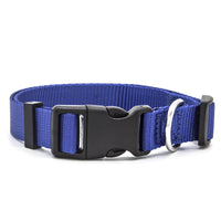 HKM-6032317 Soft Nylon Pet Collar for Dogs and Cats - Adjustable Neck Size with Durable Plastic Buckle and Neoprene Lining