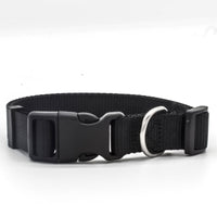 HKM-6032317 Soft Nylon Pet Collar for Dogs and Cats - Adjustable Neck Size with Durable Plastic Buckle and Neoprene Lining