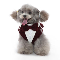 HKM-603347 Stylish Polyester Dog Dress Tuxedo - Available in Multiple Sizes (XS to XL)