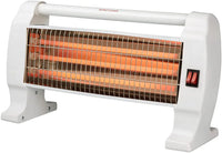 HKM-603475 Portable Free Standing Quartz Infrared Heater with 3 Halogen Bars for Under Desk Heating - 1200W