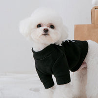 HKM-6035389 Fashionable Dog Sweater with Bear Print in Black and White, Available in Multiple Sizes