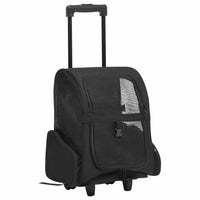 HKM-6035773 Foldable 3-in-1 Pet Trolley for Cats, Dogs, and Small Animals - Lightweight and Ventilated