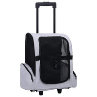 HKM-6035773 Foldable 3-in-1 Pet Trolley for Cats, Dogs, and Small Animals - Lightweight and Ventilated