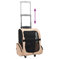 HKM-6035773 Foldable 3-in-1 Pet Trolley for Cats, Dogs, and Small Animals - Lightweight and Ventilated
