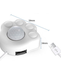 HKM-6036157 Automatic Infrared Sensor Pet Water Dispenser for Cats - White, 3m Range