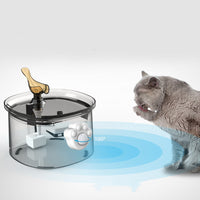 HKM-6036157 Automatic Infrared Sensor Pet Water Dispenser for Cats - White, 3m Range
