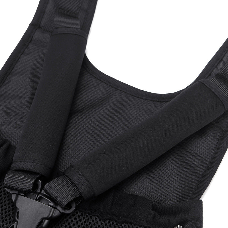 HKM-6036541 Foldable Canvas Pet Backpack with Mesh Design - Multi-Color Options Available