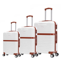 HKM-603667 Lightweight ABS 3-Piece Carry-On Luggage Set for Business Travel
